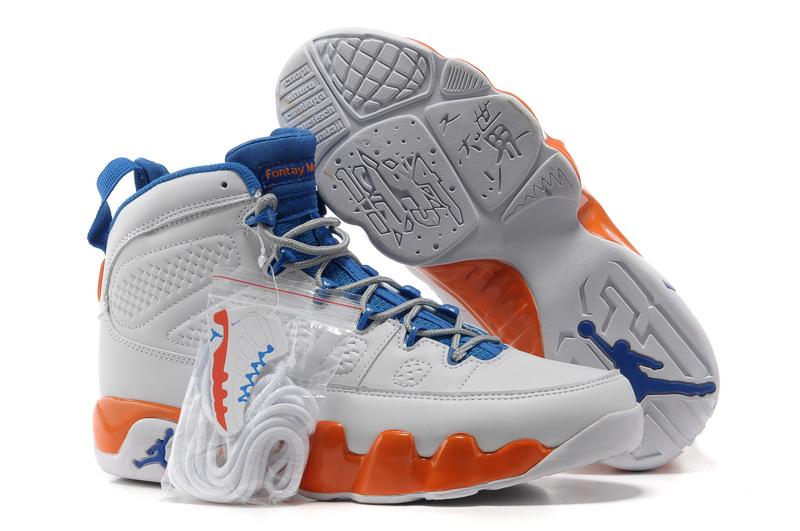 New Air Jordan IX (9) Fontay Montana Pure Platinum Game Royal Mandarin